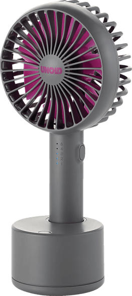 UNOLD 86639 Breezy Swing Handventilator Anthrazit/Lila (4 Watt)