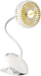 UNOLD Breezy Clipp 86680 Tischventilator Weiß/Gelb (4 Watt)