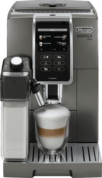 DELONGHI Dinamica Plus ECAM 376.95.T Kaffeevollautomat Titanium