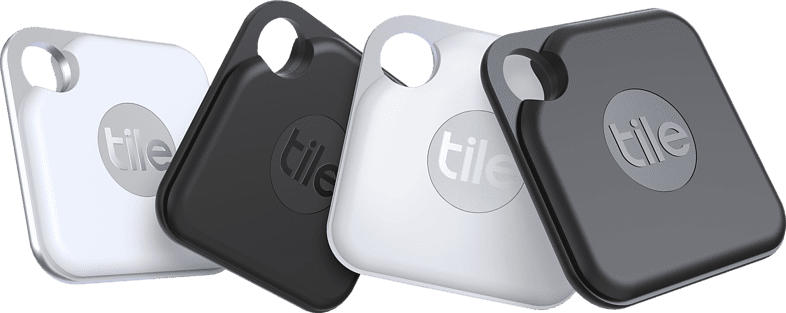 TILE Pro+ (4-pack) Bluetooth Tracker, Schwarz/Weiß
