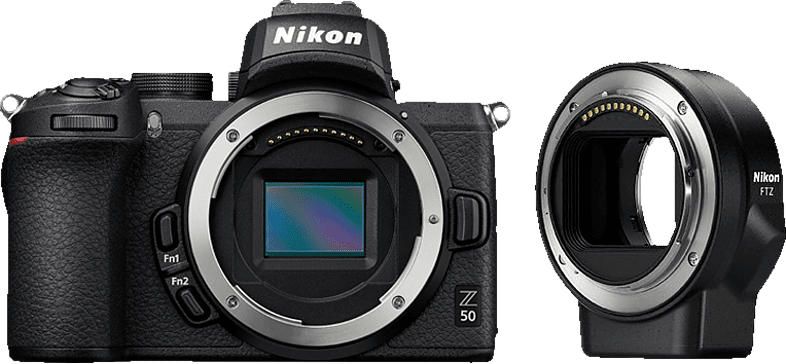 NIKON Z 50 Kit mit FTZ Adapter Systemkamera 20.9 Megapixel , 8 cm Display Touchscreen, WLAN