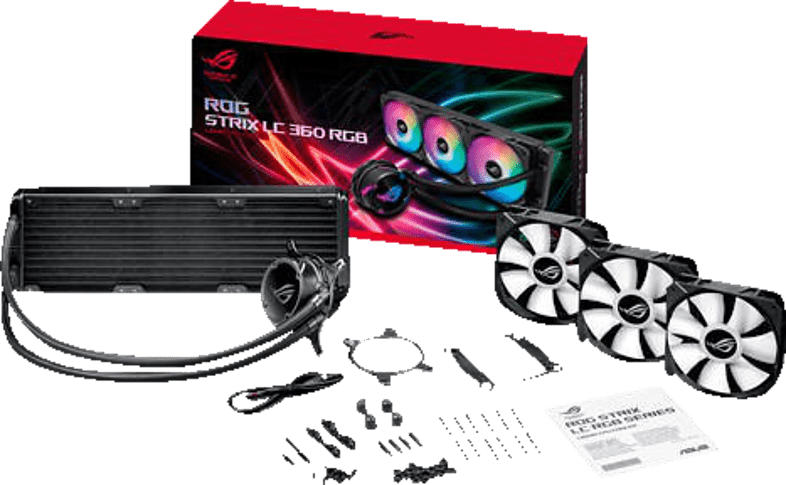 ASUS ROG STRIX LC 360 RGB CPU Wasserkühler, Schwarz
