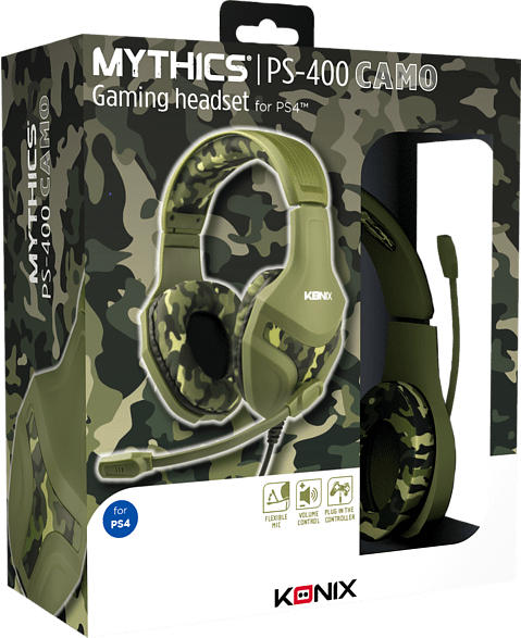 KONIX Mythics - PS-400 Camouflage Gaming Headset, Camouflage