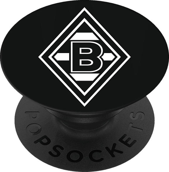 POPSOCKETS PopGrip Gladbach Handyhalterung, Schwarz/Weiß