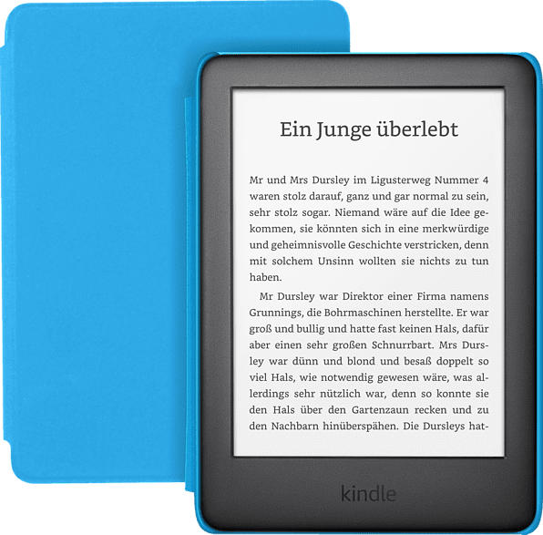 eBook Reader Kids Edition mit blauer Hülle (B07NMXL67J)