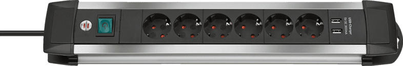 BRENNENSTUHL 1391000536 PREMIUM-ALU-LINE Steckdosenleiste