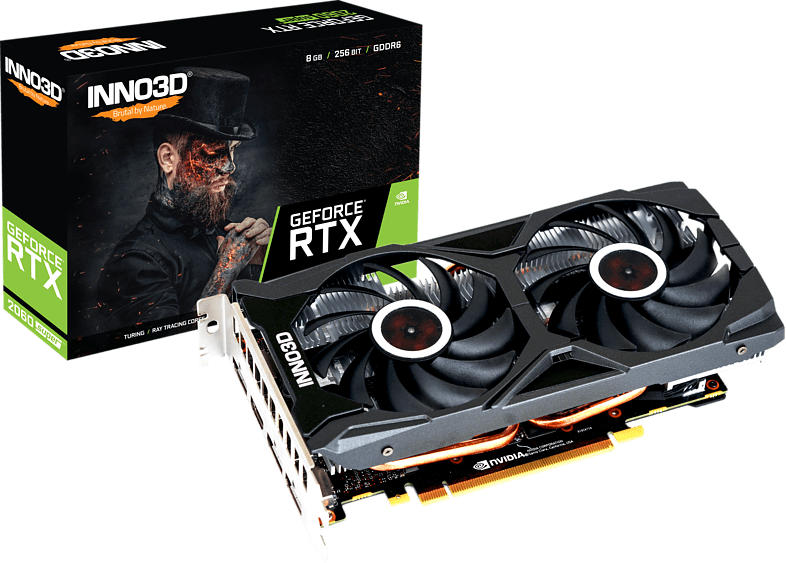 INNO3D GeForce® RTX 2060 SUPER™ Gaming OC X2 8GB (N206S2-08D6X-17311165) (NVIDIA, Grafikkarte)