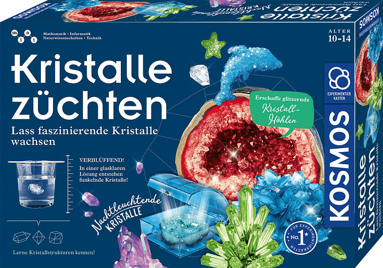 KOSMOS Kristalle züchten Experimentierkasten, Mehrfarbig