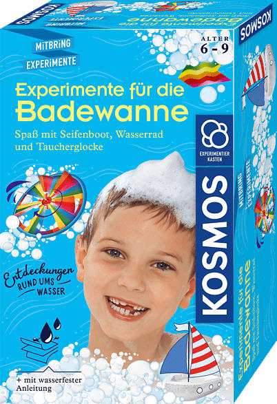 KOSMOS Experimente für die Badewanne Experimentierkasten, Mehrfarbig