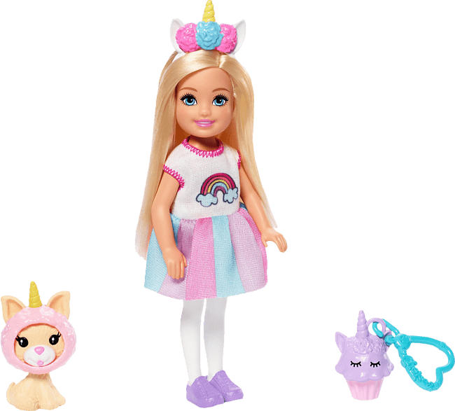 BARBIE Chelsea Einhorn-Kostüm Puppe Spielzeugpuppe