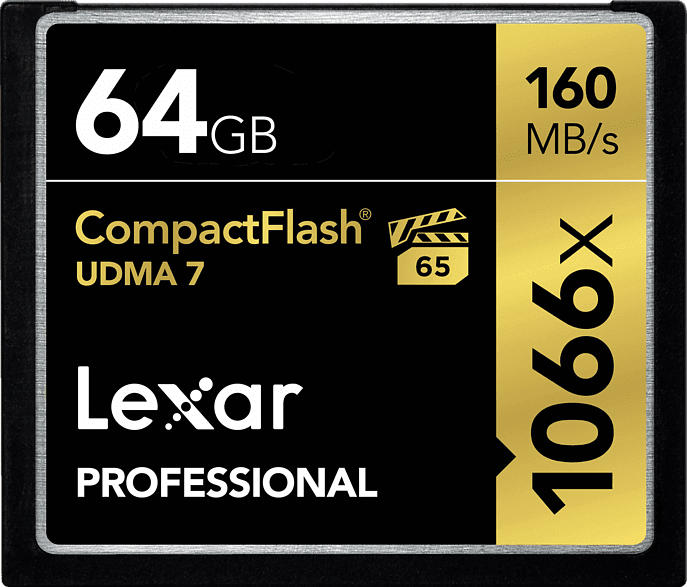 LEXAR Professional 1066x, Compact Flash Speicherkarte, 64 GB, 160 MB/s