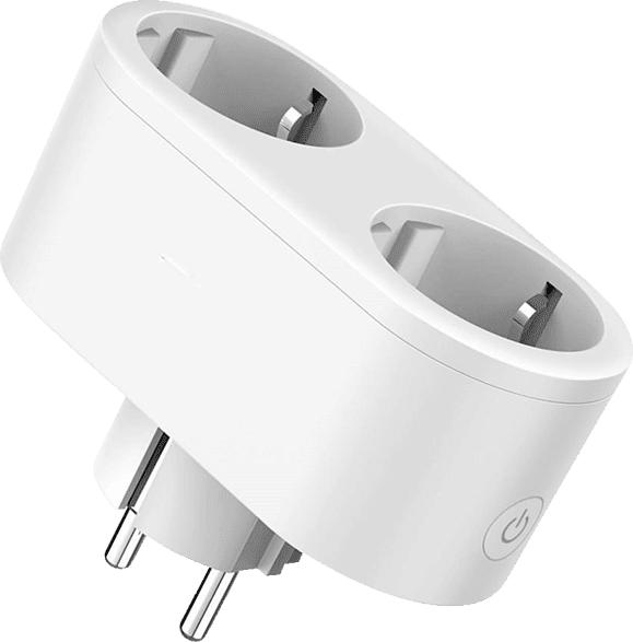 XLAYER Steckdose Smart Echo Double Weiß Steckdose