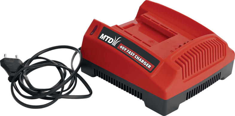 MTD 40 Volt Schnellladegerät, Rot/Schwarz