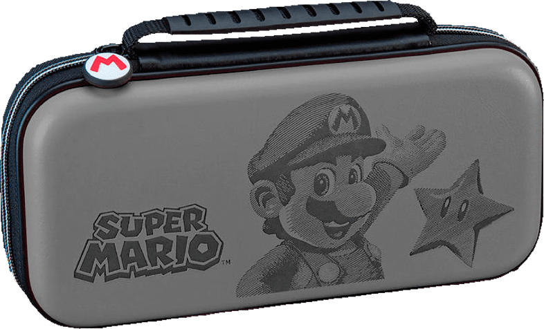 R.D.S. Deluxe Transporttasche Zubehör Nintendo Switch, Grau/Mehrfarbig