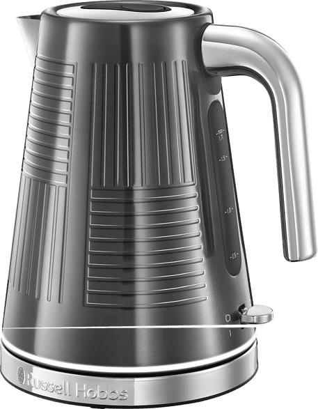 RUSSELL HOBBS 25240-70 Geo Steel Wasserkocher, Edelstahl/Schwarz