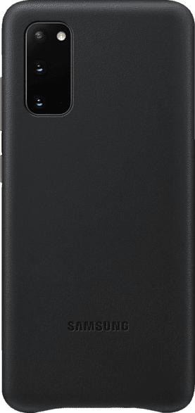 SAMSUNG Leather Cover , Backcover, Samsung, Galaxy S20, Echtleder, Schwarz