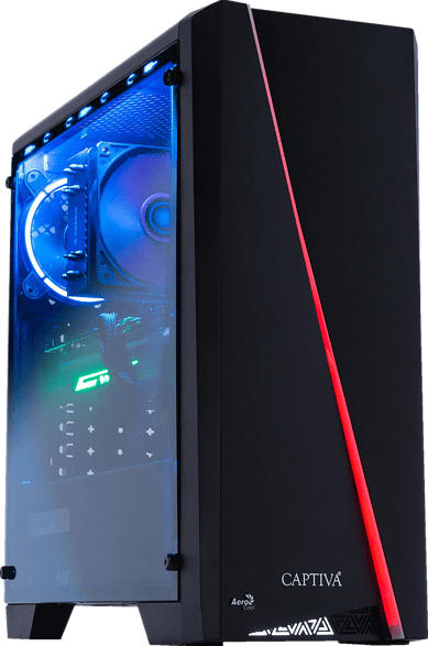 CAPTIVA Highend Gaming R52-831, Gaming PC mit Ryzen 7 Prozessor, 16 GB RAM, 240 GB SSD, 1 TB HDD, Radeon RX 5700 XT, 8 GB
