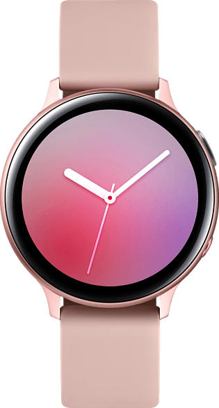 SAMSUNG Galaxy Watch Active2 44 mm LTE Smartwatch Aluminium, Fluorkautschuk-Armband, M/L, Pink Gold