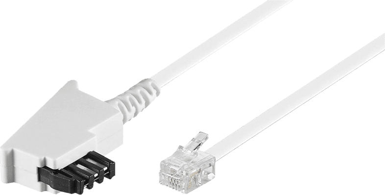 GOOBAY TAE-F-Stecker auf RJ11/RJ14-Stecker 6 m