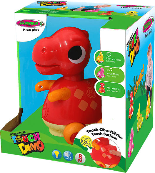 JAMARA Interactive Touch Dino Tyrannosaurus rex Spielzeugdino, Rot