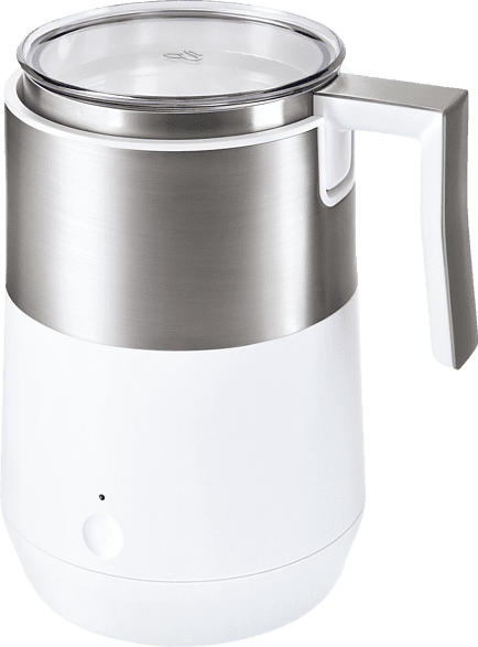 TCHIBO CAFISSIMO 364472 Milchaufschäumer, Weiß/Edelstahl/Transparent, 500 Watt, 0.26 l