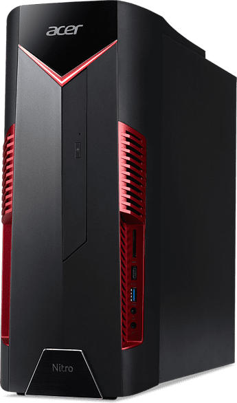 ACER Nitro 50 (N50-110), Gaming PC mit Ryzen™ 7 Prozessor, 16 GB RAM, 1 TB SSD, GeForce® GTX 1660 Ti, 6 GB