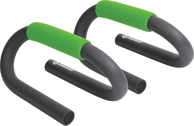 SCHILDKRÖT Fitness Push Up Bars Liegestützgriffe, Grün/Anthrazit