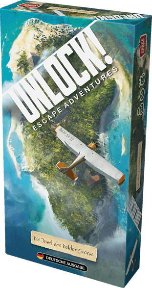 SPACE COWBOYS Unlock! Die Insel des Doktor G. Einzels. Gesellschaftsspiel, Grün