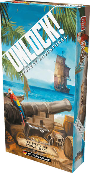 SPACE COWBOYS Unlock! Der Schatz auf Tonipal Island Gesellschaftsspiel, Mehrfarbig