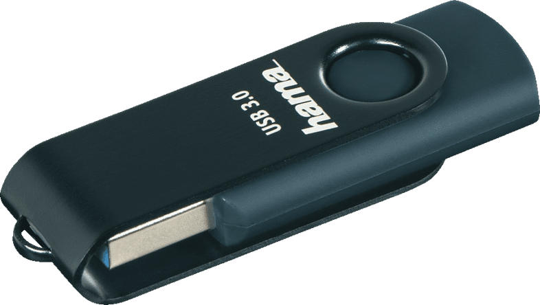 HAMA Rotate USB-Stick, Petrol Blau, 64 GB