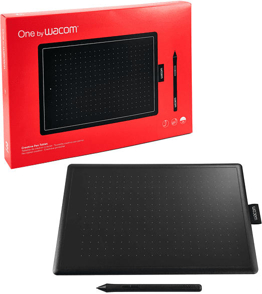 WACOM CTL-672-M Graphic Tablet, Schwarz/Rot