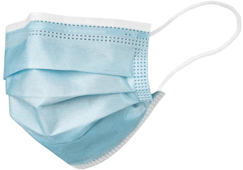 ARTWIZZ 50 Stk. Einweg Maske, Blau/Weiß