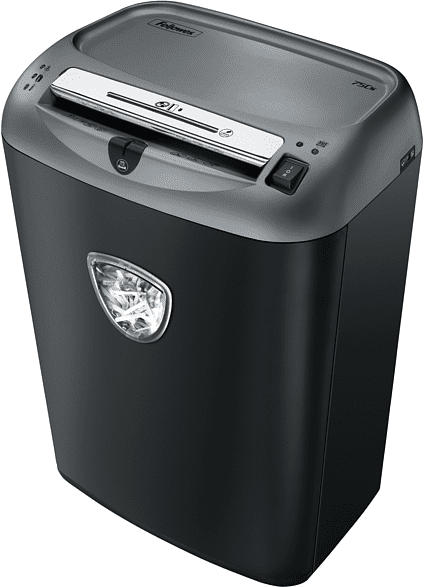 FELLOWES Powershred® 75Cs Partikelschnitt Aktenvernichter, Schwarz/Silber