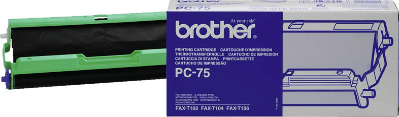 BROTHER Original Thermotransferrolle Schwarz (PC 75)