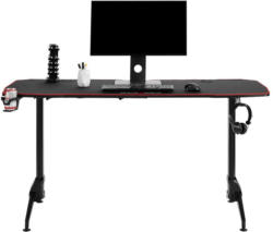 Gaming Tisch aus Eisen in Schwarz