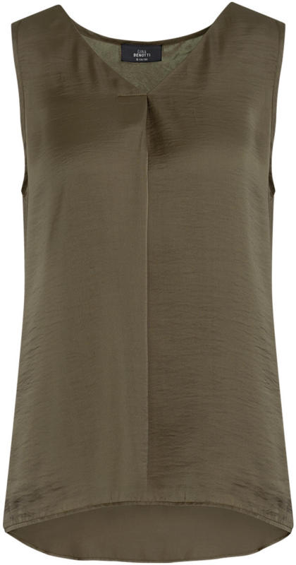 Damen Satin-Blusentop mit V-Ausschnitt (Nur online)