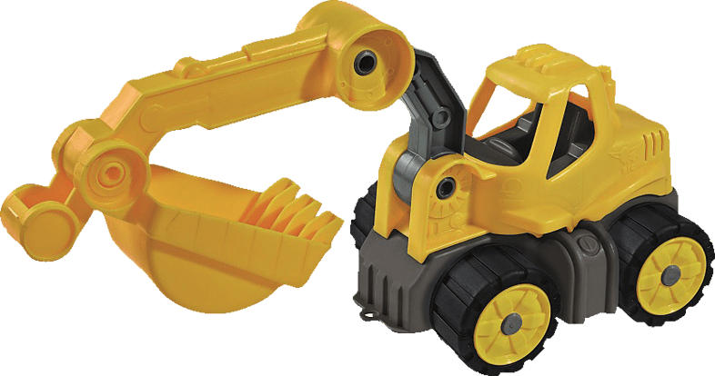 BIG 800055802 Power Worker Mini-Bagger, Gelb