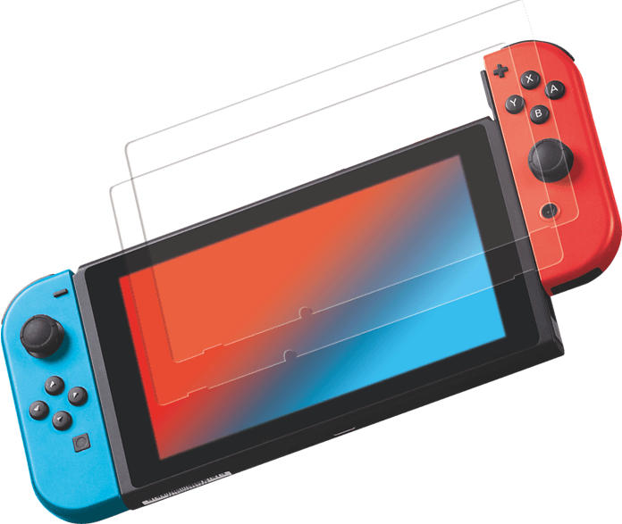 ISY IC-5004 2-Pack Nintendo Switch Schutzglas, Transparent