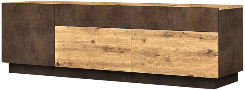 Mobili TV Boba, Decorazioni artigianali/rovere ruggine -