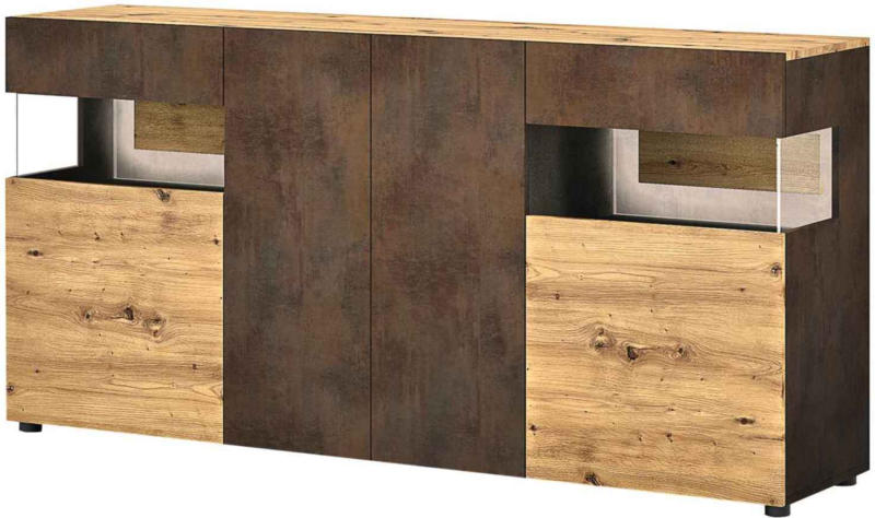 Sideboard Boba, Dekor Eiche Artisan/Rost -