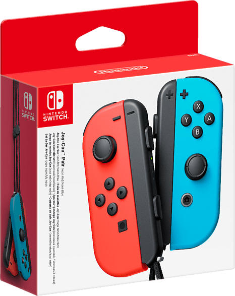 NINTENDO Switch Joy-Con 2er-Set Controller, Neon-Rot/Neon-Blau