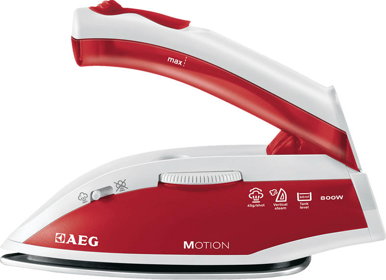 AEG DBT 800 Motion Dampfbügeleisen (800 Watt, Kratzfeste Edelstahl Bügelsohle)