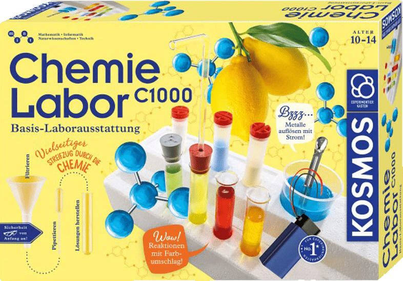 KOSMOS Chemielabor C 1000 Experimentierkasten, Mehrfarbig