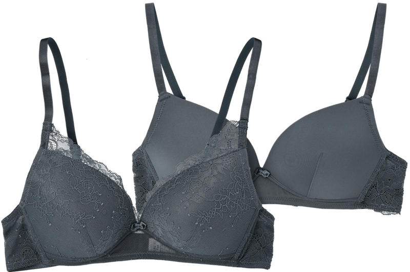 2 Damen Soft-BHs mit Spitze (Nur online)