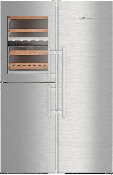 LIEBHERR SBSES 8496-20 Side-by-Side (90 kWh/Jahr, A+++, 1850 mm hoch, Silber)