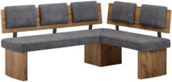 Eckbank 180/140 cm in Grau, Eichefarben