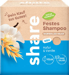 share festes Shampoo Hafer & Vanille
