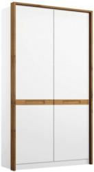Drehtürenschrank Rangun B: 91 cm Weiß