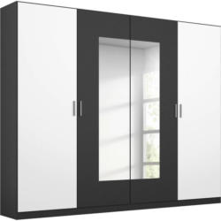Drehtürenschrank Borneo B: 226 cm Grau