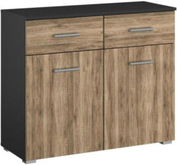 Kommode Borneo B. 93 cm Grau